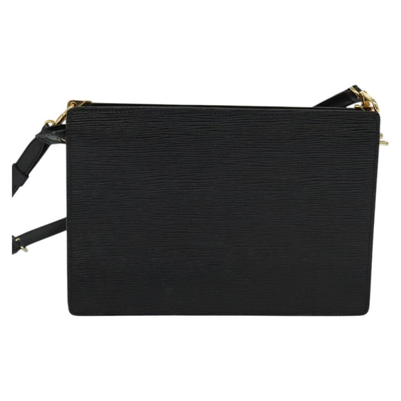 LOUIS VUITTON Epi Angian Schultertasche 2way Schwarz M52112 LV Auth 133693A