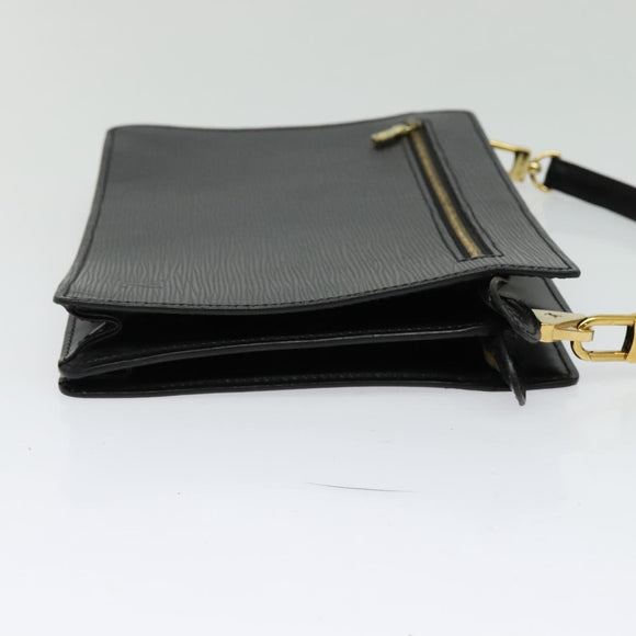 LOUIS VUITTON Epi Angian Schultertasche 2way Schwarz M52112 LV Auth 133693A