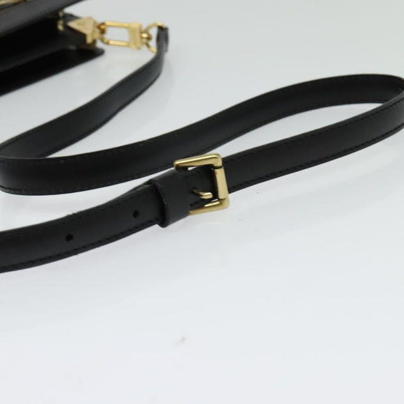 LOUIS VUITTON Epi Angian Schultertasche 2way Schwarz M52112 LV Auth 133693A
