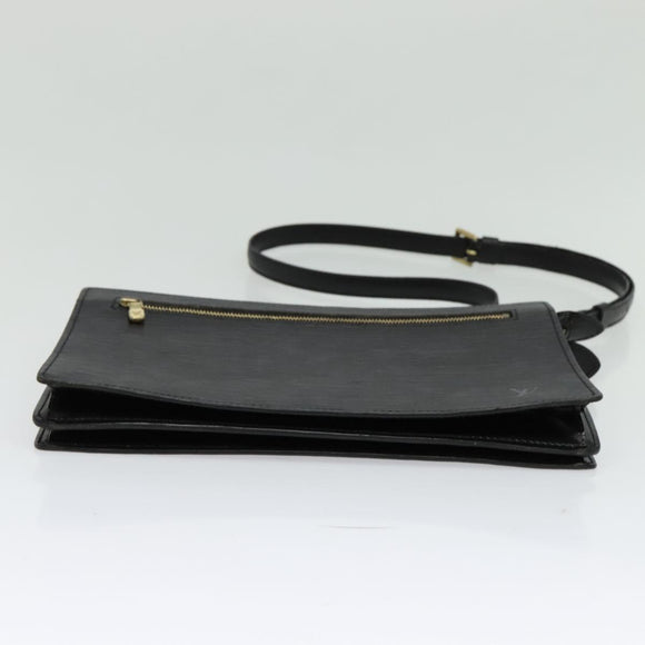 LOUIS VUITTON Epi Angian Schultertasche 2way Schwarz M52112 LV Auth 133693A