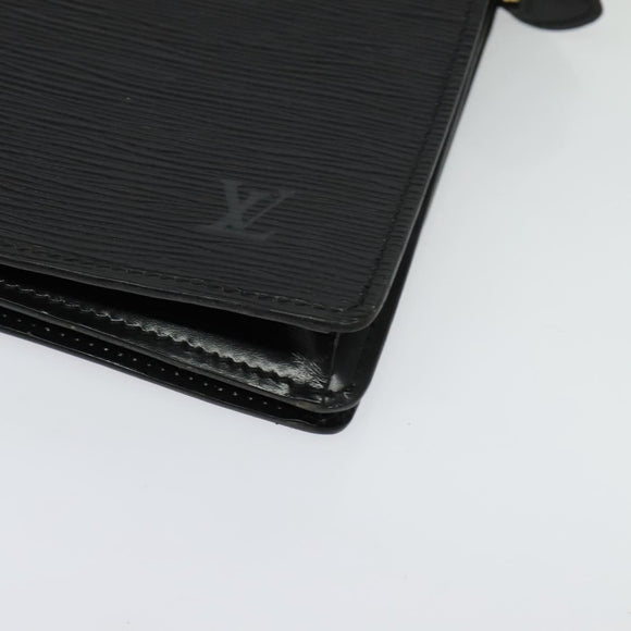 LOUIS VUITTON Epi Angian Schultertasche 2way Schwarz M52112 LV Auth 133693A