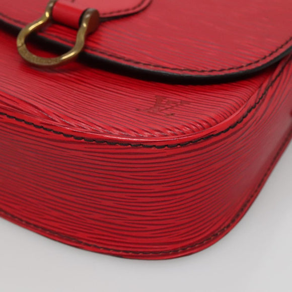 LOUIS VUITTON Epi Saint Cloud PM Shoulder Bag Red M52217 LV Auth 133694