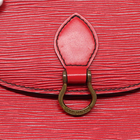 LOUIS VUITTON Epi Saint Cloud PM Shoulder Bag Red M52217 LV Auth 133694