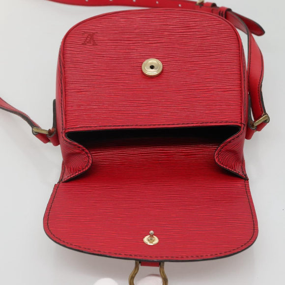 LOUIS VUITTON Epi Saint Cloud PM Shoulder Bag Red M52217 LV Auth 133694
