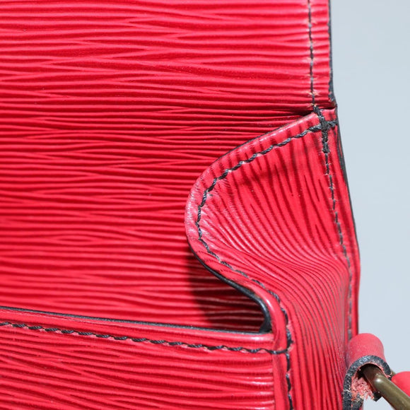 LOUIS VUITTON Epi Saint Cloud PM Shoulder Bag Red M52217 LV Auth 133694