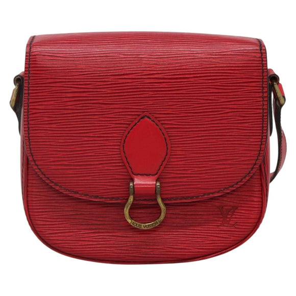 LOUIS VUITTON Epi Saint Cloud PM Shoulder Bag Red M52217 LV Auth 133694