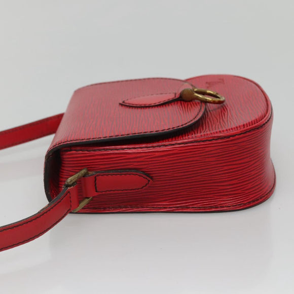 LOUIS VUITTON Epi Saint Cloud PM Shoulder Bag Red M52217 LV Auth 133694