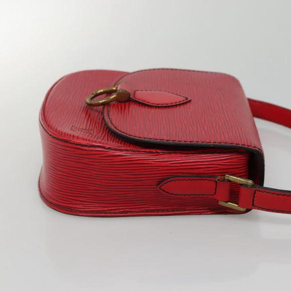 LOUIS VUITTON Epi Saint Cloud PM Shoulder Bag Red M52217 LV Auth 133694