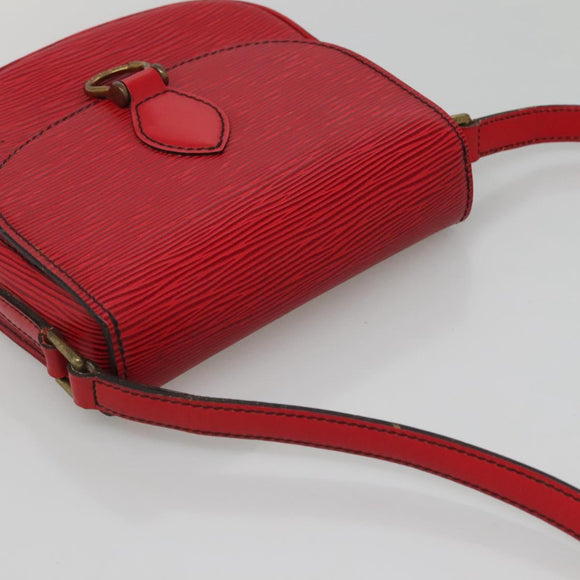 LOUIS VUITTON Epi Saint Cloud PM Shoulder Bag Red M52217 LV Auth 133694