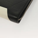 LOUIS VUITTON Epi Pochette Jules GM Clutch Bag Black White M63295 LV Auth 133695-15