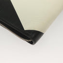 LOUIS VUITTON Epi Pochette Jules GM Clutch Bag Black White M63295 LV Auth 133695-16