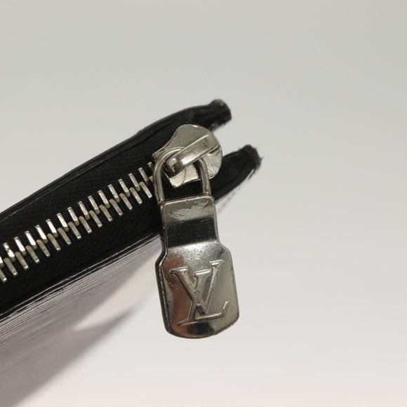 LOUIS VUITTON Epi Pochette Jules GM Clutch Bag Black White M63295 LV Auth 133695