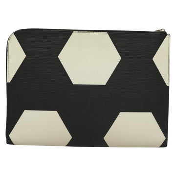 LOUIS VUITTON Epi Pochette Jules GM Clutch Bag Black White M63295 LV Auth 133695 - 0