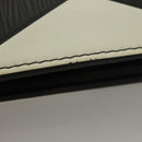 LOUIS VUITTON Epi Pochette Jules GM Clutch Bag Black White M63295 LV Auth 133695-5