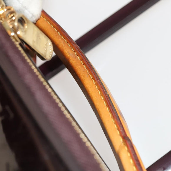 LOUIS VUITTON Monogram Vernis Pegas 45 Suitcase Amarante M91277 LV Auth 133698