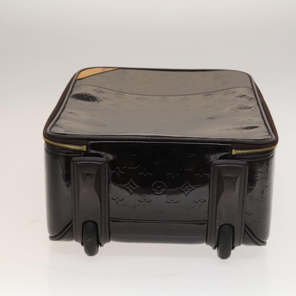 LOUIS VUITTON Monogram Vernis Pegas 45 Suitcase Amarante M91277 LV Auth 133698