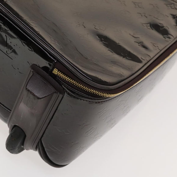 LOUIS VUITTON Monogram Vernis Pegas 45 Suitcase Amarante M91277 LV Auth 133698