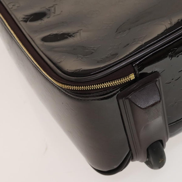 LOUIS VUITTON Monogram Vernis Pegas 45 Suitcase Amarante M91277 LV Auth 133698