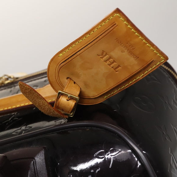 LOUIS VUITTON Monogram Vernis Pegas 45 Suitcase Amarante M91277 LV Auth 133698