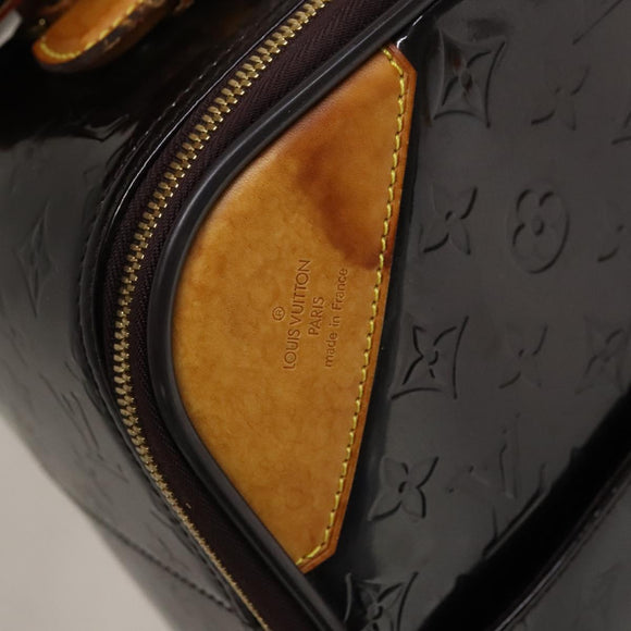 LOUIS VUITTON Monogram Vernis Pegas 45 Suitcase Amarante M91277 LV Auth 133698