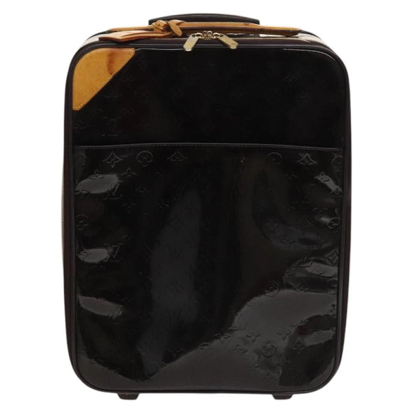 LOUIS VUITTON Monogram Vernis Pegas 45 Suitcase Amarante M91277 LV Auth 133698