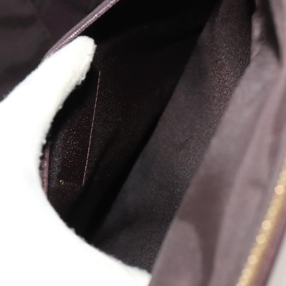 LOUIS VUITTON Monogram Vernis Pegas 45 Suitcase Amarante M91277 LV Auth 133698