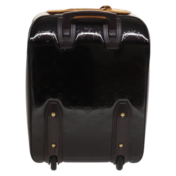 LOUIS VUITTON Monogram Vernis Pegas 45 Suitcase Amarante M91277 LV Auth 133698
