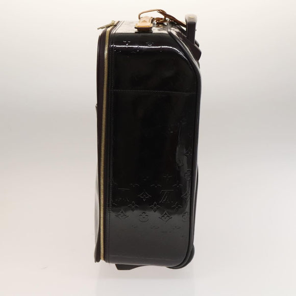 LOUIS VUITTON Monogram Vernis Pegas 45 Suitcase Amarante M91277 LV Auth 133698