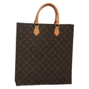 LOUIS VUITTON Monogram Sac Plat Hand Bag M51140 LV Auth 133703-1