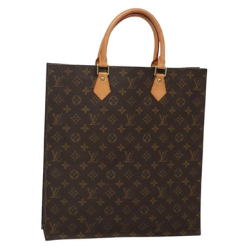 LOUIS VUITTON Monogram Sac Plat Hand Bag M51140 LV Auth 133703