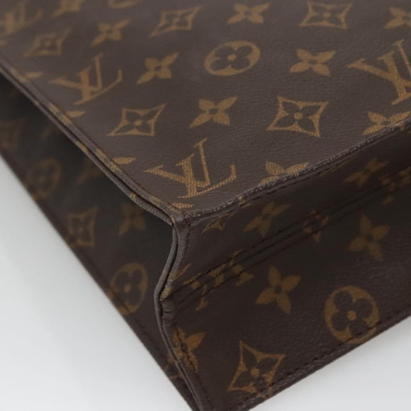 LOUIS VUITTON Monogram Sac Plat Hand Bag M51140 LV Auth 133703