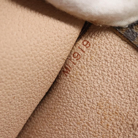 LOUIS VUITTON Monogram Sac Plat Hand Bag M51140 LV Auth 133703