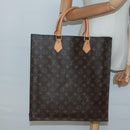 LOUIS VUITTON Monogram Sac Plat Hand Bag M51140 LV Auth 133703-21