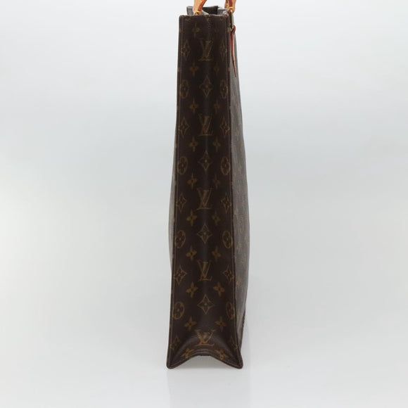 LOUIS VUITTON Monogram Sac Plat Hand Bag M51140 LV Auth 133703