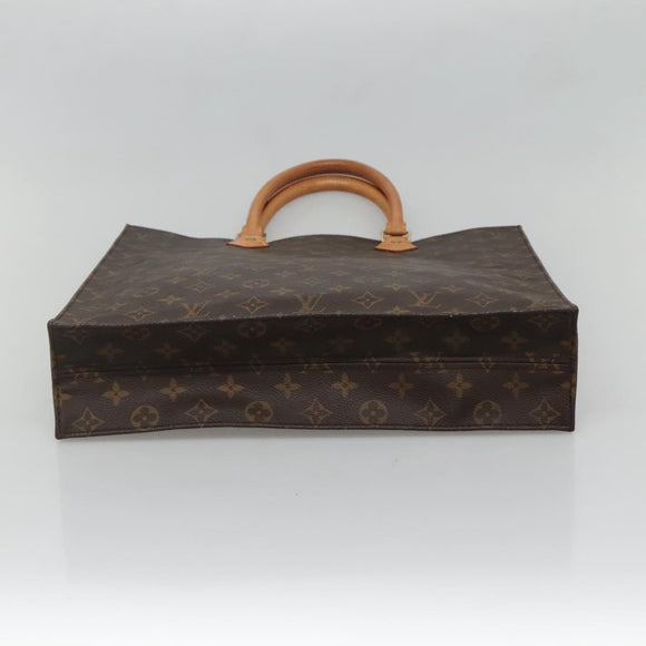 LOUIS VUITTON Monogram Sac Plat Hand Bag M51140 LV Auth 133703