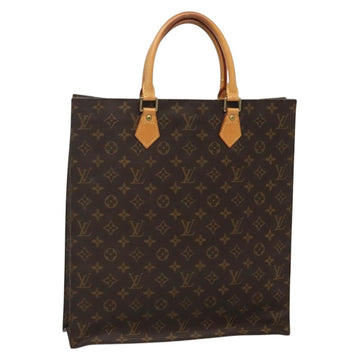 LOUIS VUITTON Monogram Sac Plat Hand Bag M51140 LV Auth 133704