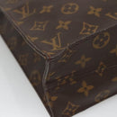 LOUIS VUITTON Monogram Sac Plat Hand Bag M51140 LV Auth 133704-14