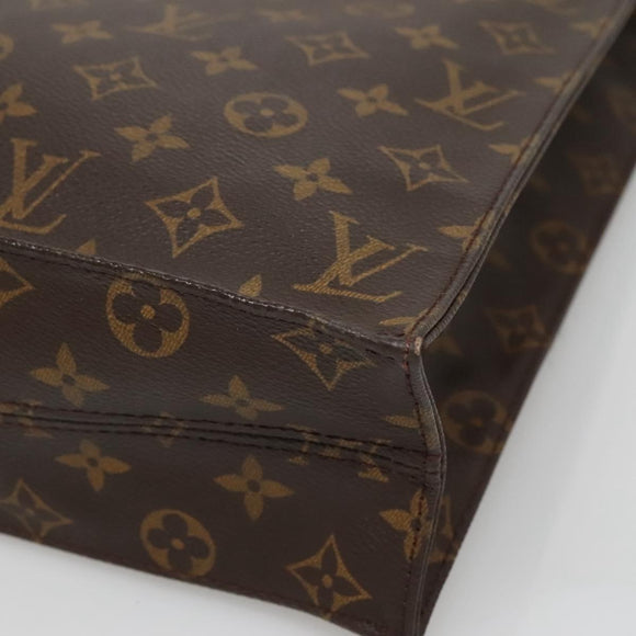 LOUIS VUITTON Monogram Sac Plat Hand Bag M51140 LV Auth 133704
