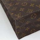 LOUIS VUITTON Monogram Sac Plat Hand Bag M51140 LV Auth 133704-16