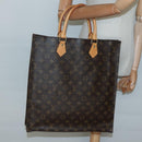 LOUIS VUITTON Monogram Sac Plat Hand Bag M51140 LV Auth 133704-19