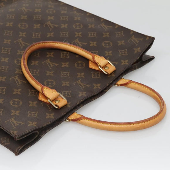 LOUIS VUITTON Monogram Sac Plat Hand Bag M51140 LV Auth 133704
