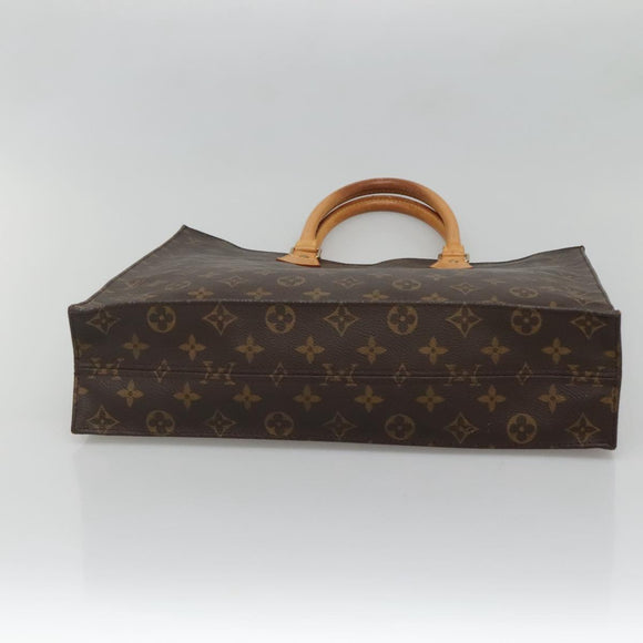 LOUIS VUITTON Monogram Sac Plat Hand Bag M51140 LV Auth 133704