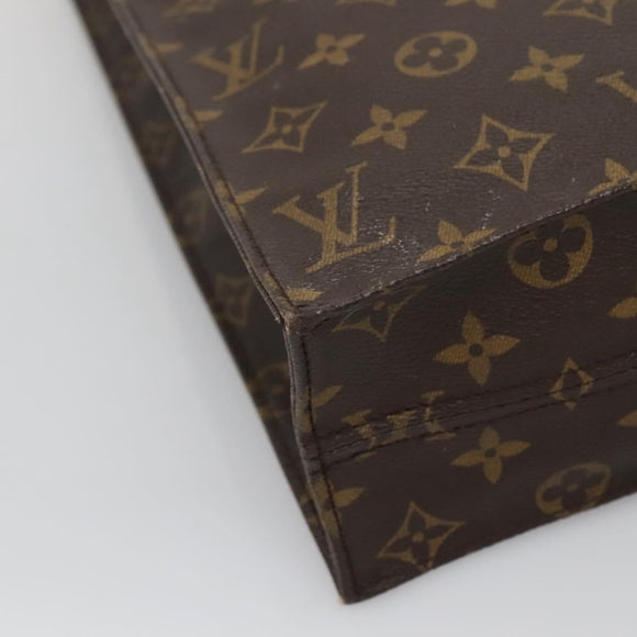 LOUIS VUITTON Monogram Sac Plat Hand Bag M51140 LV Auth 133705