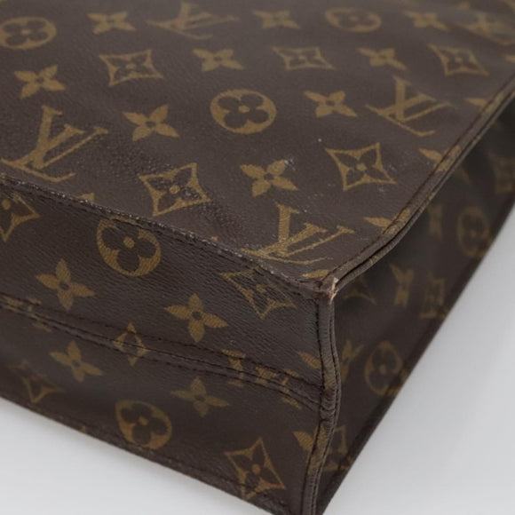 LOUIS VUITTON Monogram Sac Plat Hand Bag M51140 LV Auth 133705