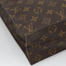 LOUIS VUITTON Monogram Sac Plat Hand Bag M51140 LV Auth 133705-17