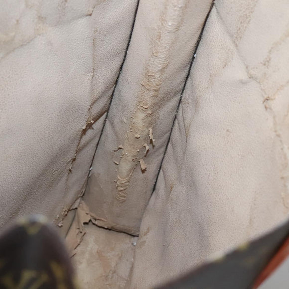 LOUIS VUITTON Monogram Sac Plat Hand Bag M51140 LV Auth 133705