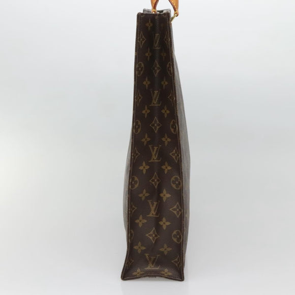 LOUIS VUITTON Monogram Sac Plat Hand Bag M51140 LV Auth 133705