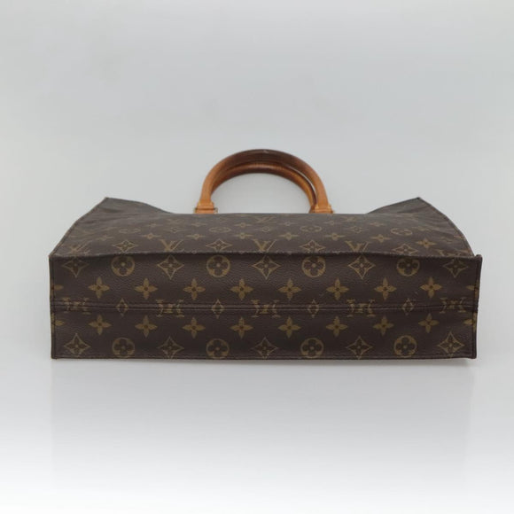 LOUIS VUITTON Monogram Sac Plat Hand Bag M51140 LV Auth 133705