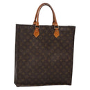LOUIS VUITTON Monogram Sac Plat Hand Bag M51140 LV Auth 133706-1