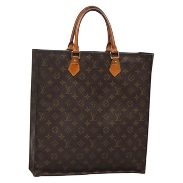 LOUIS VUITTON Monogram Sac Plat Hand Bag M51140 LV Auth 133706